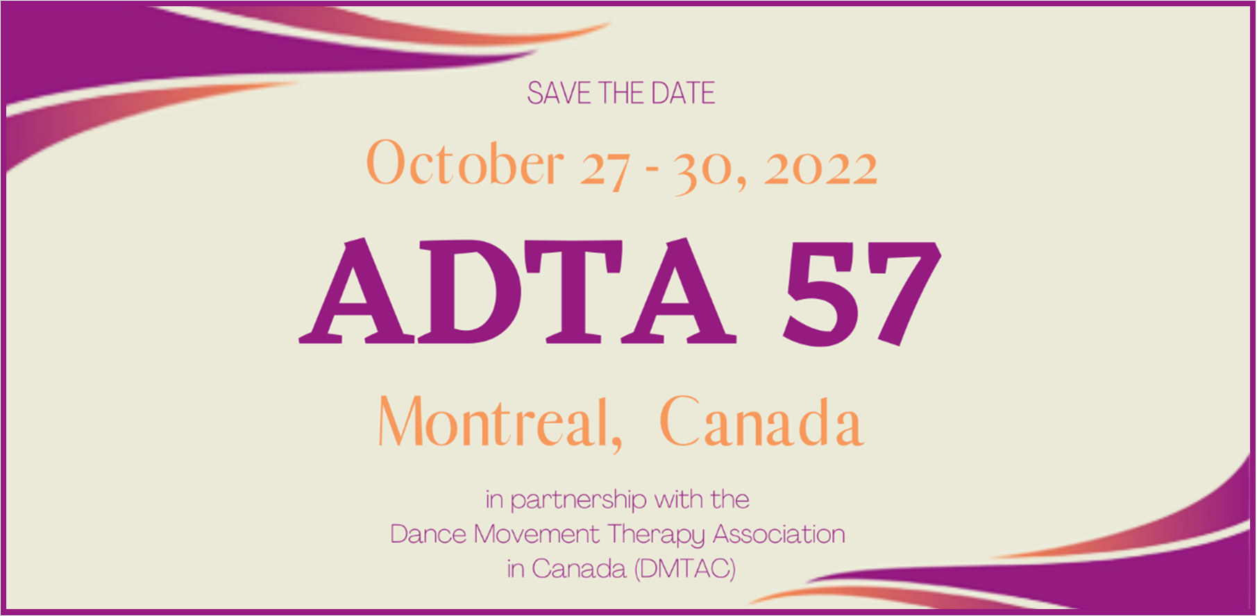 ADTA 57 Conference Landing Page